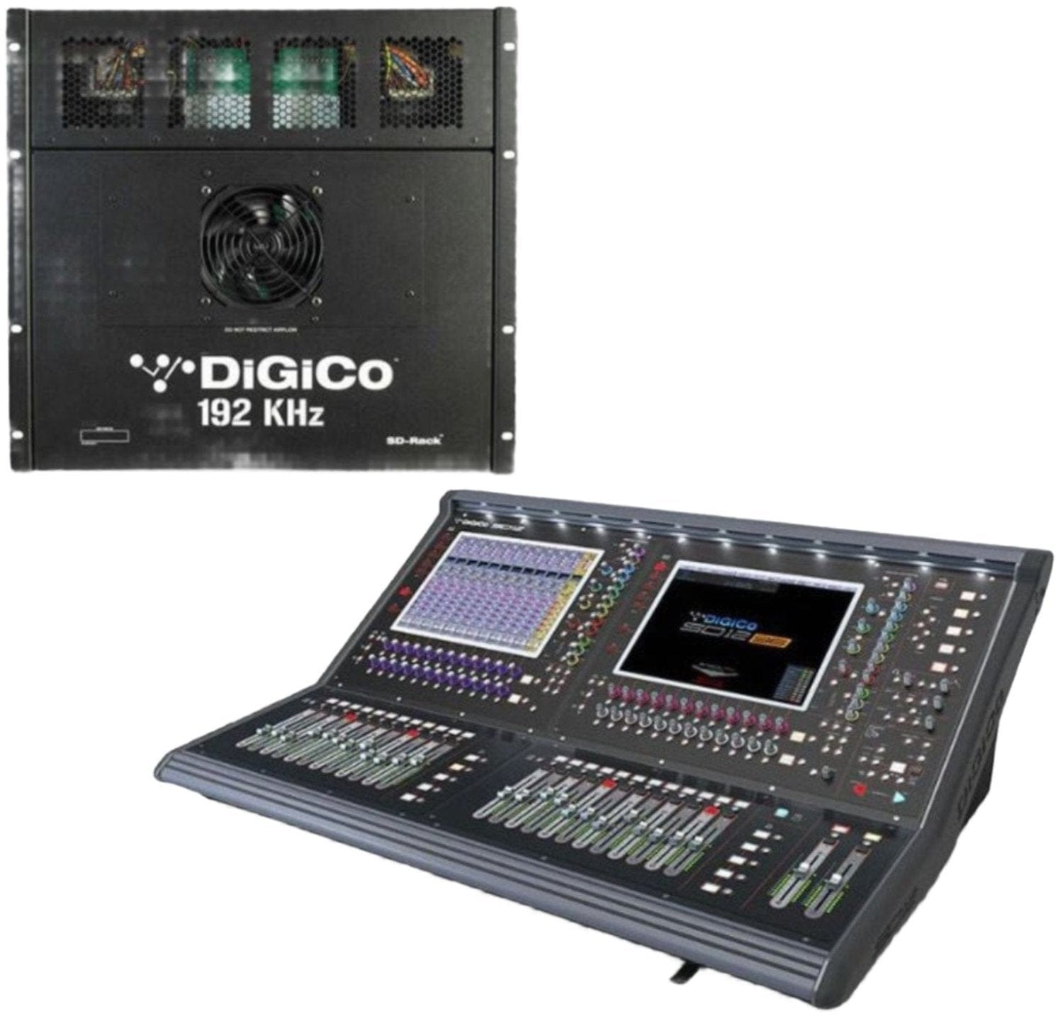 DiGiCo SD12 96-Input Digital Mixing Console SD Package - MADI and One Multi-Mode Optics ST - ProSound and Stage Lighting