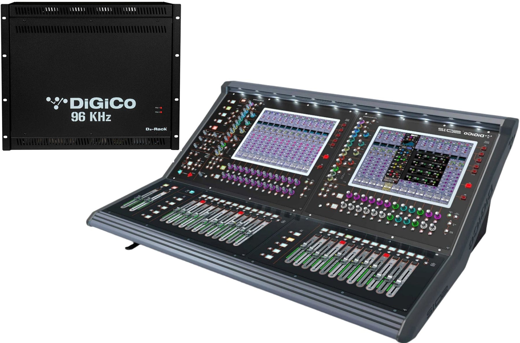 DiGiCo SD12 96-Input Digital Mixing Console - MADI and One Multi-Mode Optics HMA - PSSL ProSound and Stage Lighting