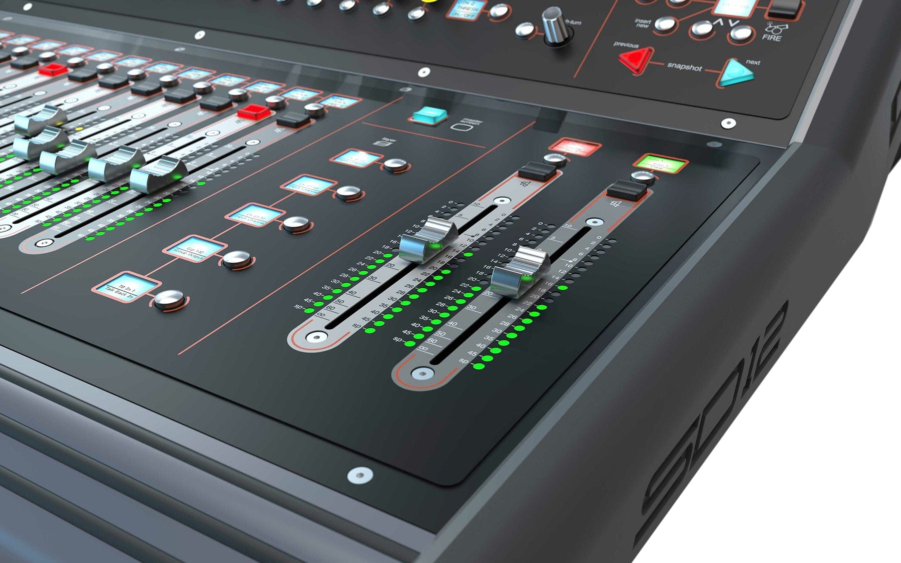 DiGiCo SD12 72-Input Digital Mixing Console - MADI and One Multi-Mode Optics ST - PSSL ProSound and Stage Lighting