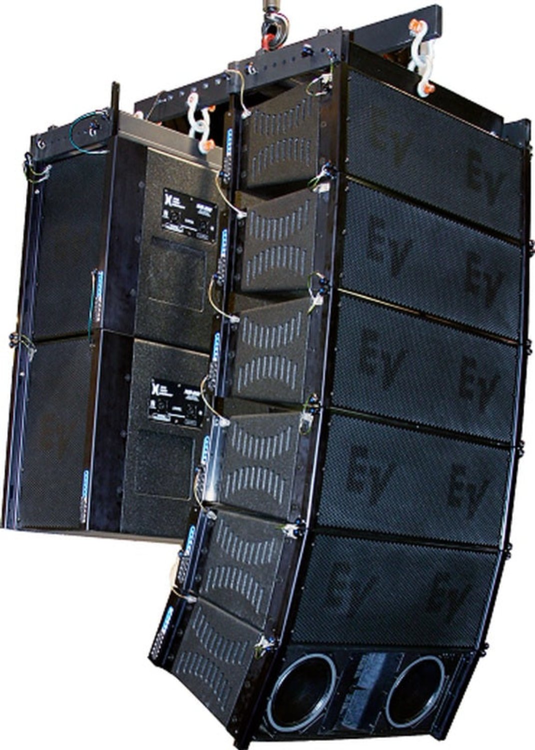 Electro-Voice XCS312-FGB Weatherized 3x 12 Inch Cardioid Subwoofer - DVX3120 Woofer - Bi-Amp - Black - PSSL ProSound and Stage Lighting