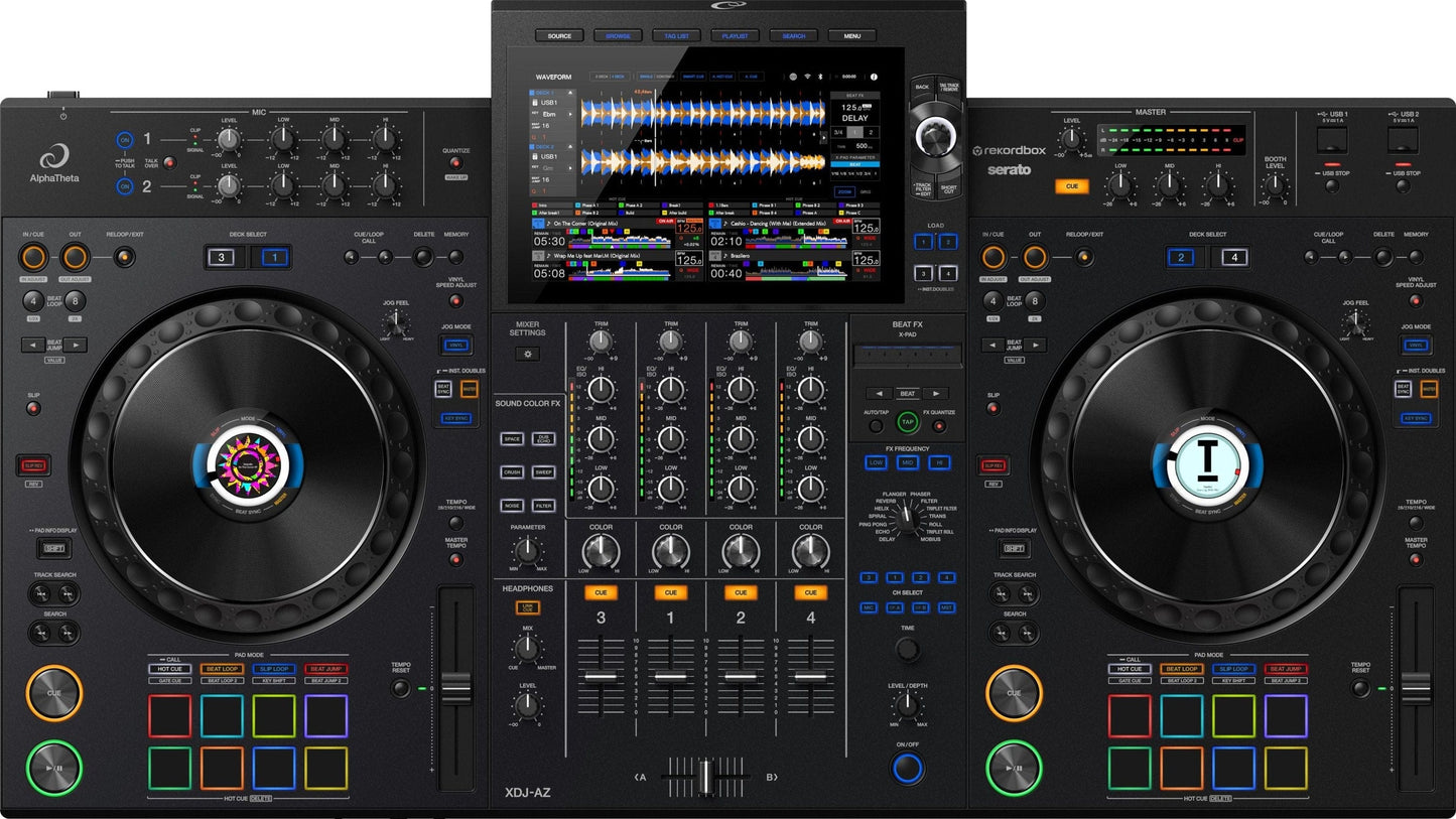 AlphaTheta XDJ-AZ All-In-One 4-Deck Playback DJ System