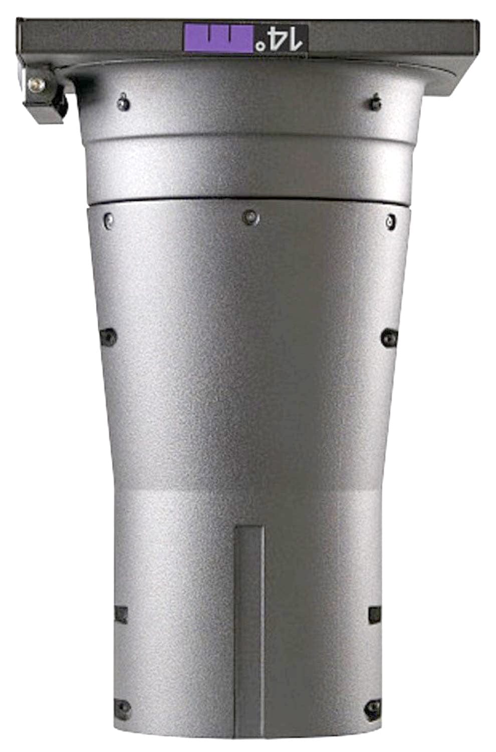 ETC XDLT14-5 14-Degree XDLT Lens Tube with Media Frame (10-Inch / 254-Millimeter) - Silver - PSSL ProSound and Stage Lighting