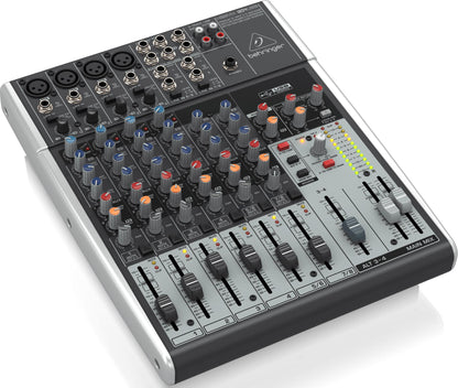 Behringer XENYX1204USB Premium 12-Input 2/2-Bus Mixer with XENYX Mic Preamps and Compressors, British EQ and USB/Audio Interface