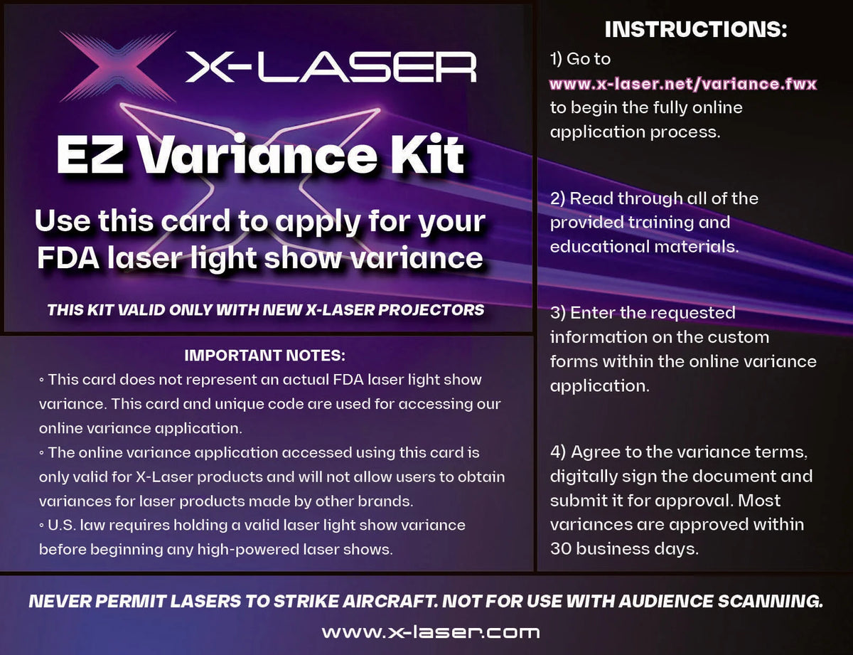 Elation EZ VARIANCE KIT FDA VARIANCE APPLICATION KIT FOR NEW USERS/LASERS