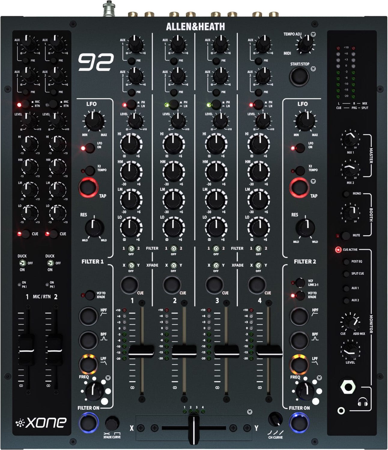 Allen & Heath XONE 92 MK2 Analog 4-Channel Club DJ Mixer - Solotech