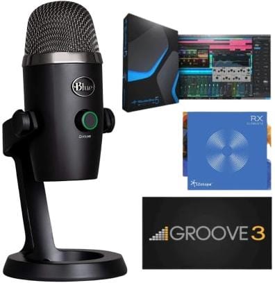 Blue 01182574 Yeti Nano Plus Pack - USB Condenser Microphone and Software Bundle - Black - Solotech