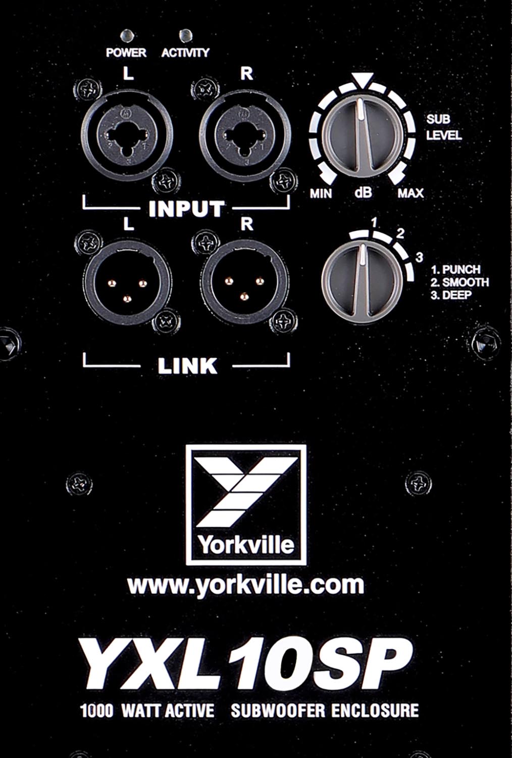 Yorkville YXL10SP Caisson de basses alimenté 1000 watts 10"