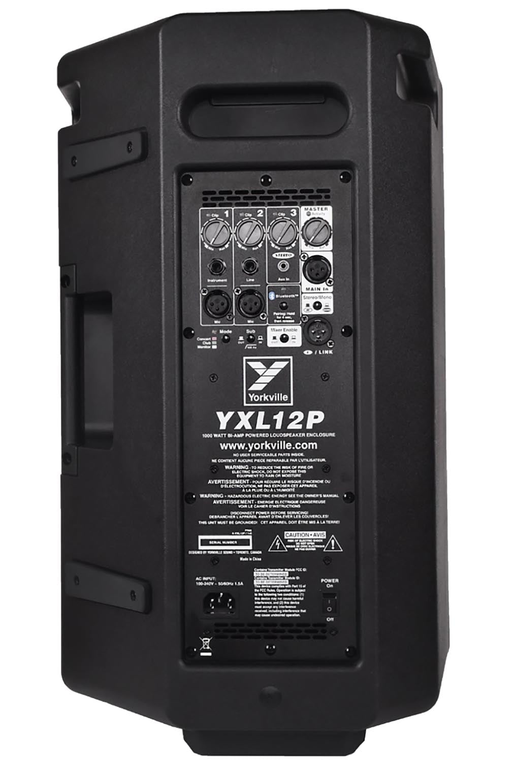 Yorkville YXL12P 1000 Watt 12" Full Range Active Loudspeaker FOH / Monitor Combo
