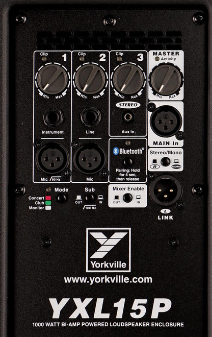 Yorkville YXL15P 1000 Watt 15” Full Range Active Loudspeaker FOH / Monitor Combo