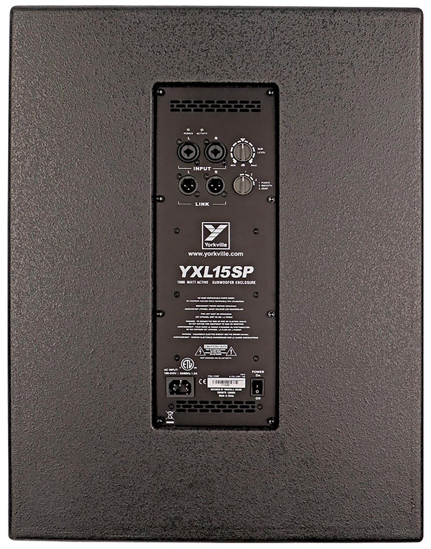 Yorkville YXL15SP 1000 Watt 15” Powered Subwoofer