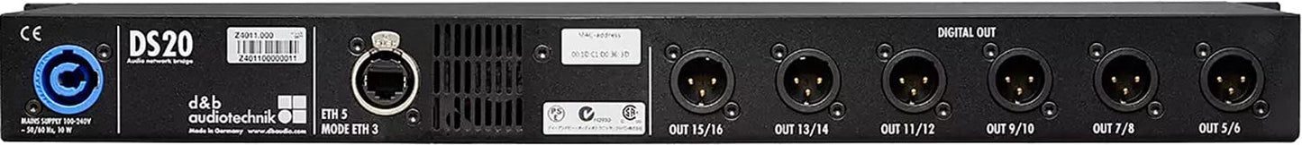 D&B Audiotechnik Z4011.000 DS20 Audio Network Bridge - PSSL ProSound and Stage Lighting