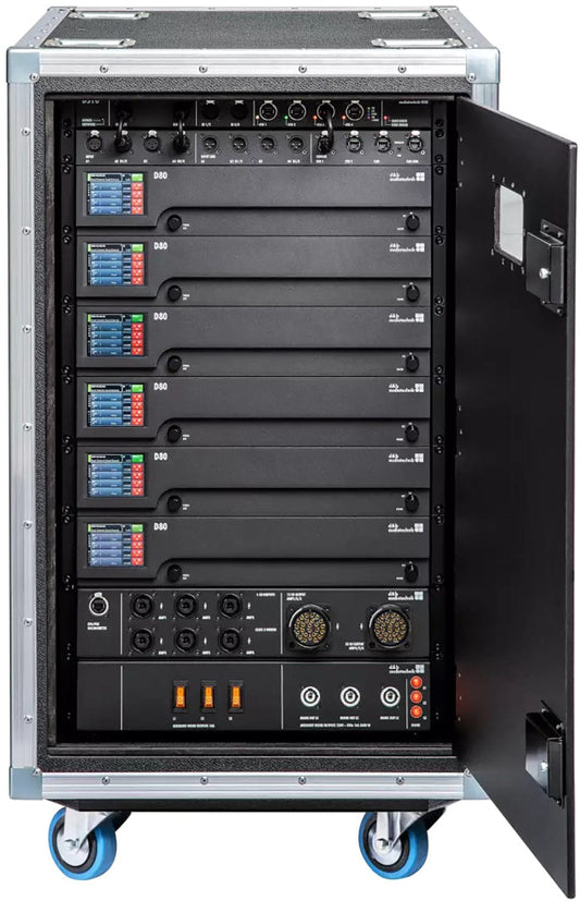 D&B Audiotechnik Z5576.050 6x D80 Touring Rack - NEMA Mains Panel / Audio Network Bridge - PSSL ProSound and Stage Lighting