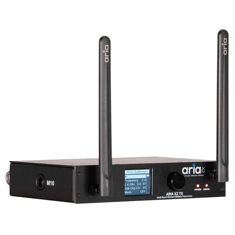 Elation Aria X2 TB Aria X2 TB; Wireless DMX Transceiver – AC / Battery Powered