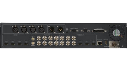 Datavideo SE-3200MU 12- channel 2U 1080p switcher. Inputs: 8 SDI, 4 HDMI Outputs: 6 assignable SDI, 3 assignable HDMI