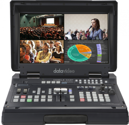 Datavideo PORTABLE EZ STREAMING PACKAGE C-AT Kit includes: HS-1600T IIHC-8502x PTC-145THC-800FS2x CB-70TLM-700UHL