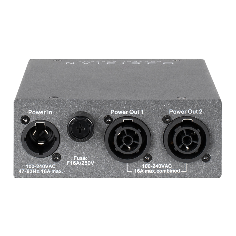Elation RP2 Obsidian Netron 2-Channel DMX/RDM 15A Power Relay