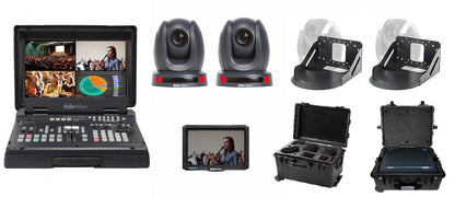 Datavideo EZ STREAMING PACKAGE C-AT Kit includes: HS-1600T MK II2x PTC-145T2x WM-1TLM-700UHL