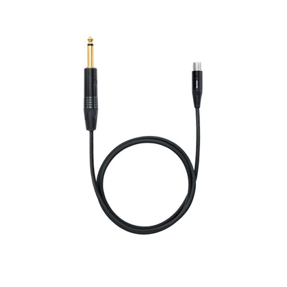 Shure WA306 Premium push button TQG connector guitar cable (for use with PG1, PGX1, PGXD1, BLX1, SLX1, ULX1, UR1, UR1M Bodypack transmitters)