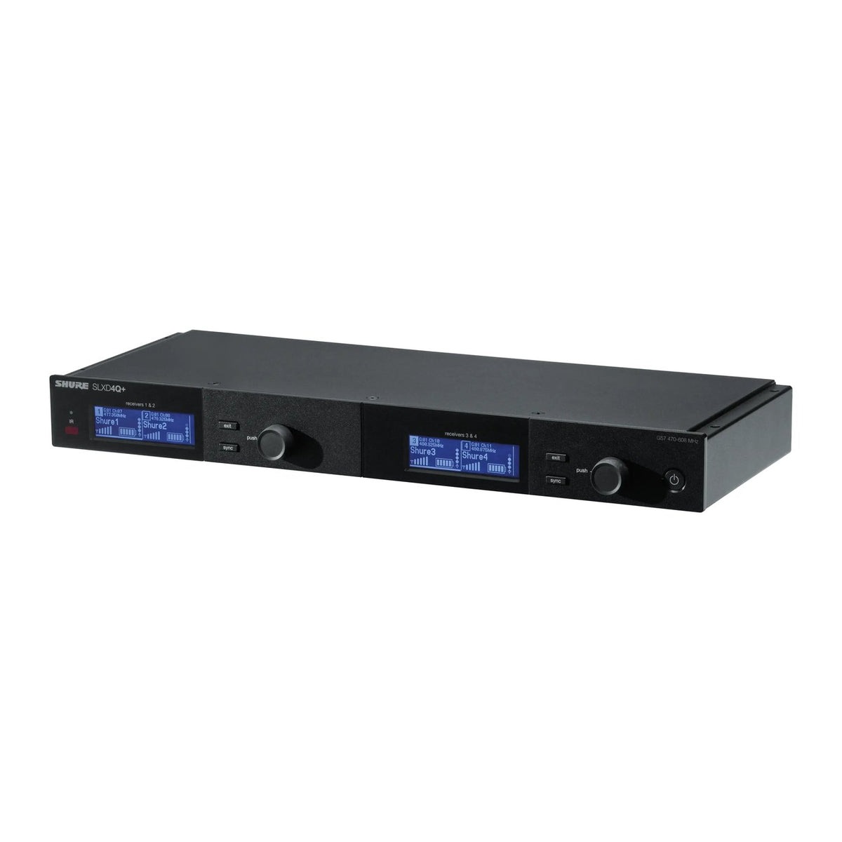Shure SLXD4Q+=-G57 Wireless Receiver, Quad