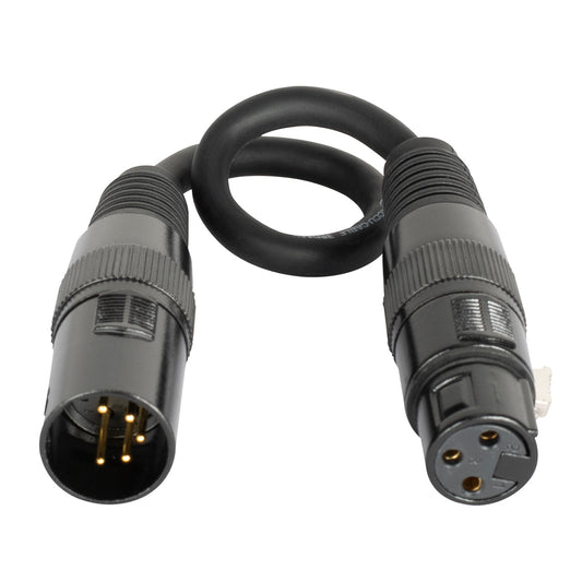 Elation AC5PM3PFM 5 PIN MALE XLR TO 3 PIN