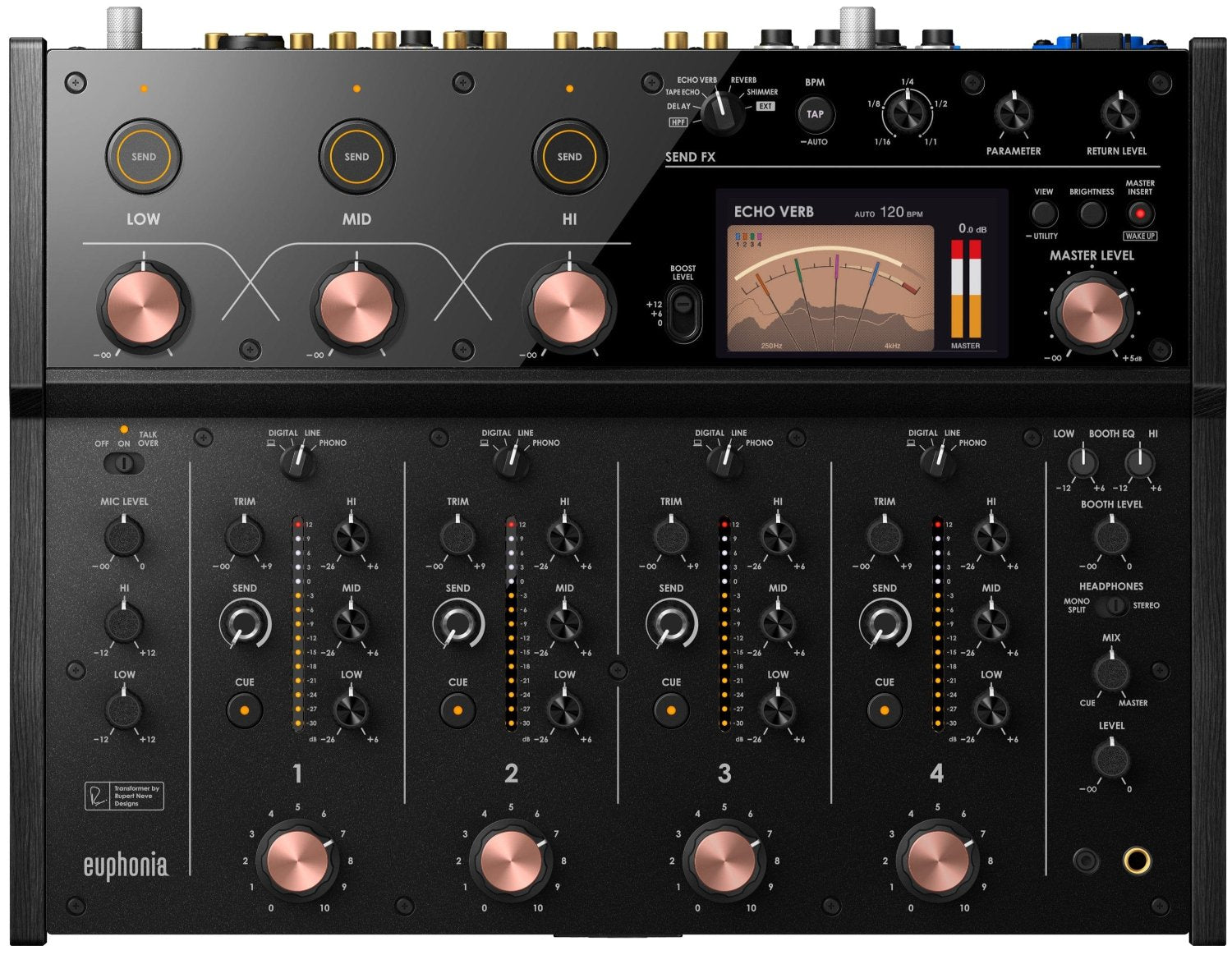 American Audio Q-2422 Pro 19 in 3 Ch Rack DJ Mixer