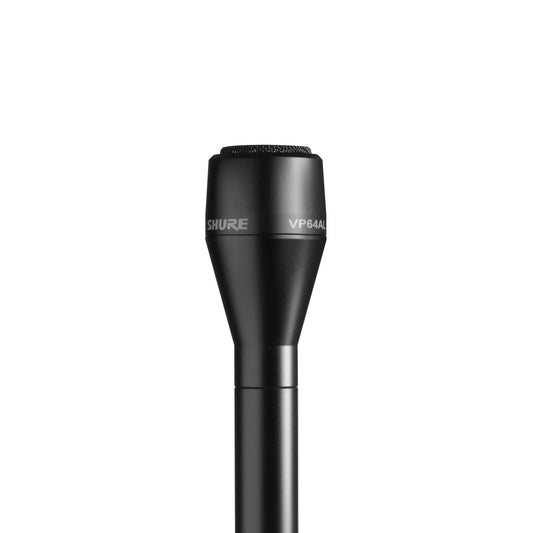 Shure VP64AL Omnidirectional Dynamic Microphone with Extended Handle for Interviewing, Black