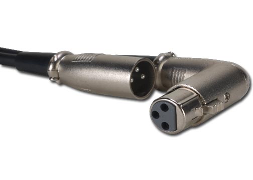 Elation ACXLRRAAC 3 PIN XLR,RIGHT ANGLE PLUG ADAPTER