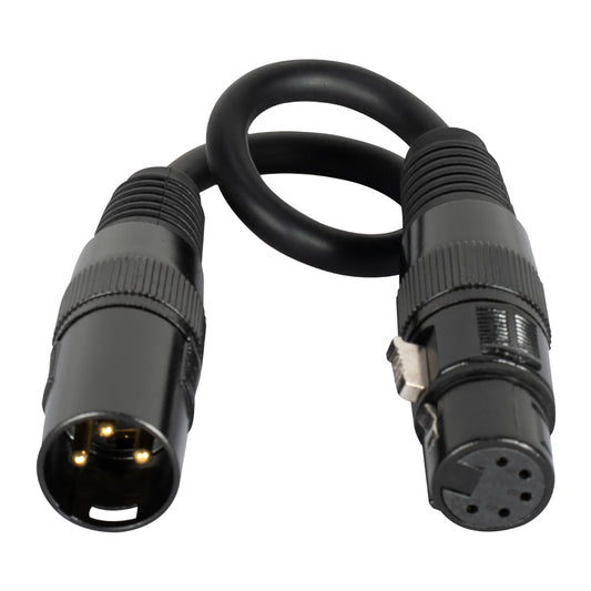 Elation AC3PM5PFM 1ft 3pinM to 5pinFM DMX Cable