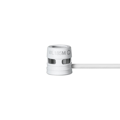 Shure WL185MW/C-TQG Lavalier Microphone - Cardioid - White