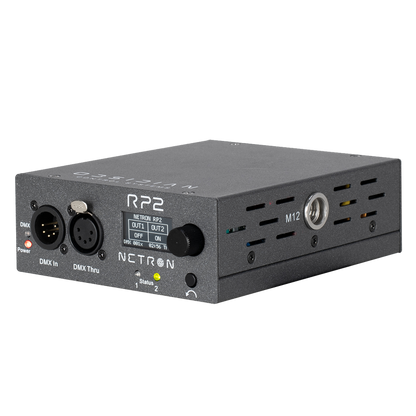 Elation RP2 Obsidian Netron 2-Channel DMX/RDM 15A Power Relay