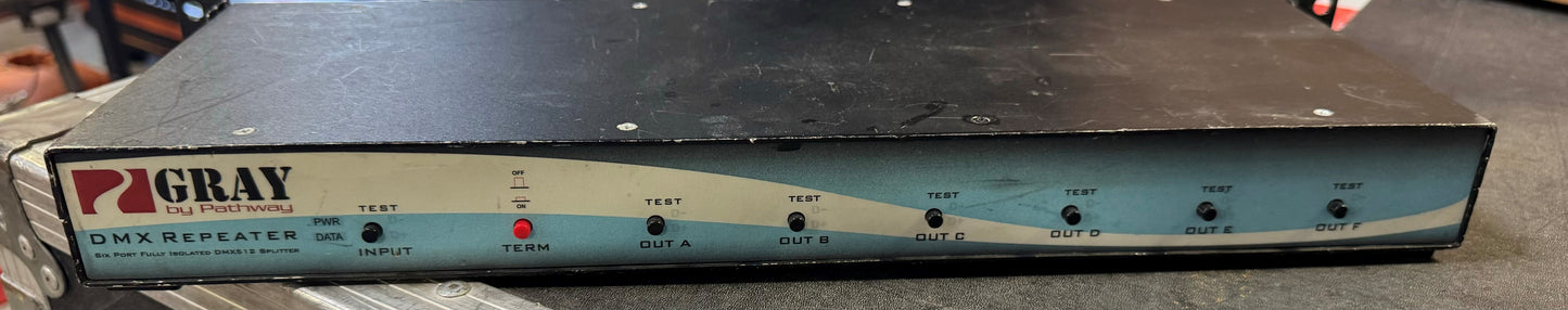 Pathway Connectivity / Gray 8895 DMX Opto-splitter 6 Output XLR5