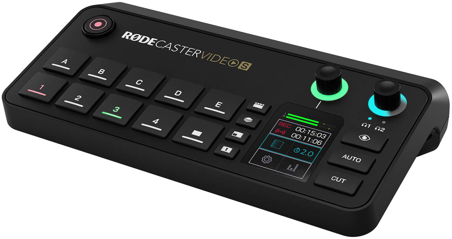 RØDECaster VIDEO S Console tout-en-un pour la production vidéo et audio