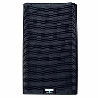 QSC K Series K12.2 12-Inch 2-Way Powered Speaker Pair with Gator Rolling Speaker Bags - Solotech