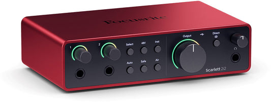 Focusrite Scarlett 2i2 4th Gen 2 In 2 Out Recording Interface