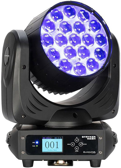 Eliminator STR100 Stryker Wash 12W RGBW, 4 in 1 LED Moving Head - PSSL ProSound and Stage Lighting