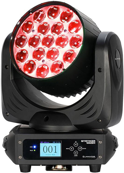 Eliminator STR100 Stryker Wash 12W RGBW, 4 in 1 LED Moving Head - PSSL ProSound and Stage Lighting