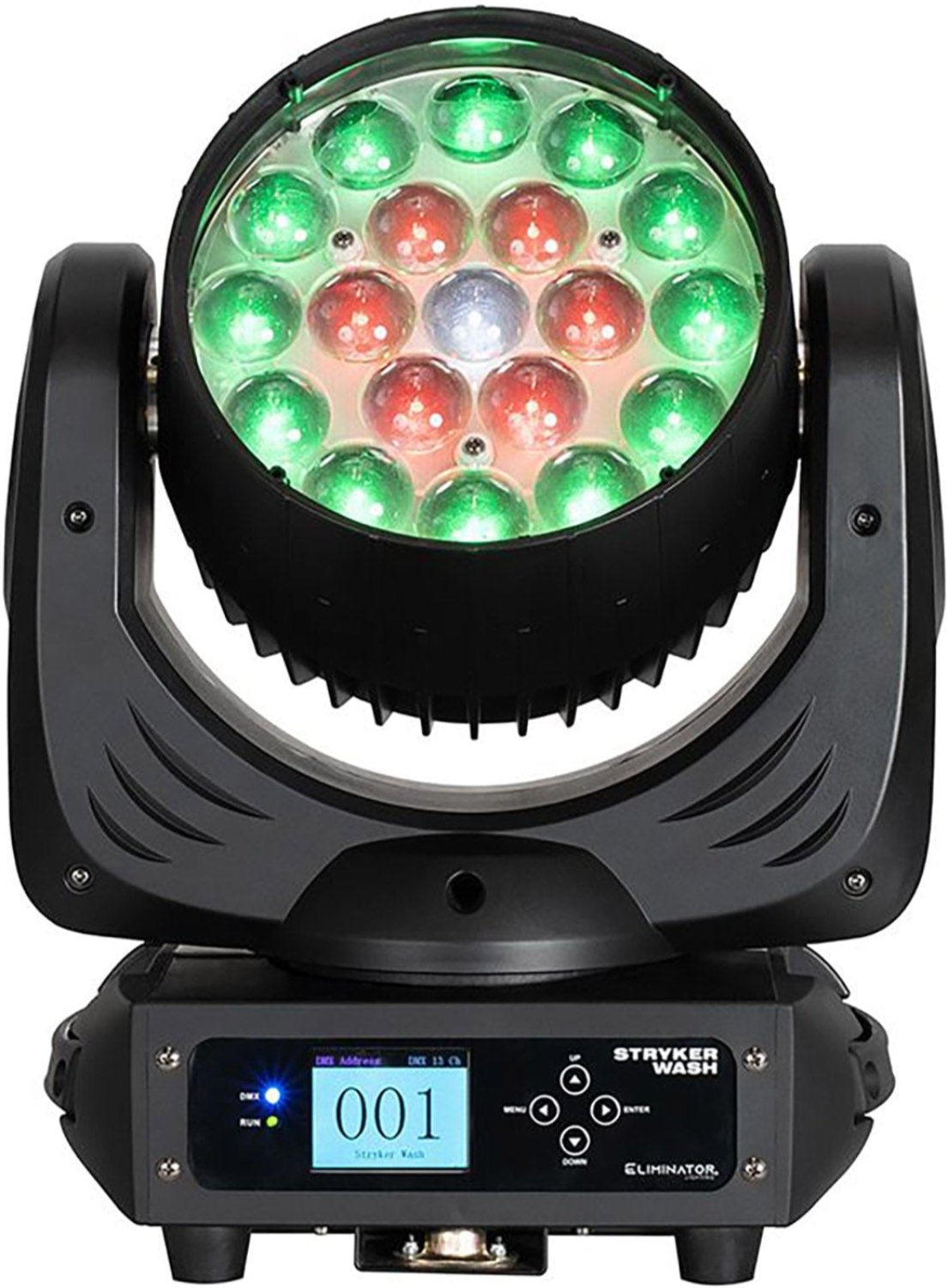 Eliminator STR100 Stryker Wash 12W RGBW, 4 in 1 LED Moving Head - PSSL ProSound and Stage Lighting