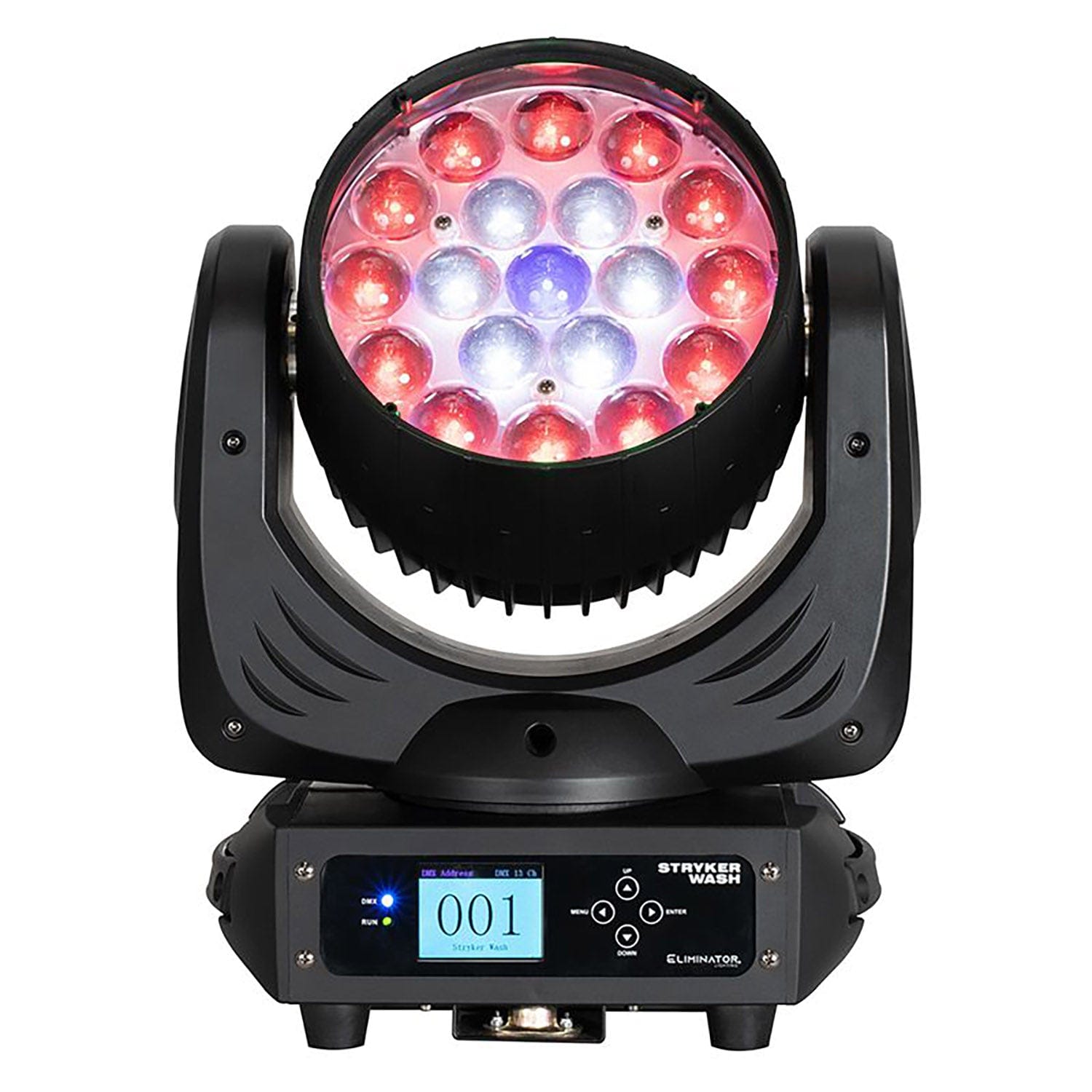 Eliminator STR100 Stryker Wash 12W RGBW, 4 in 1 LED Moving Head - PSSL ProSound and Stage Lighting