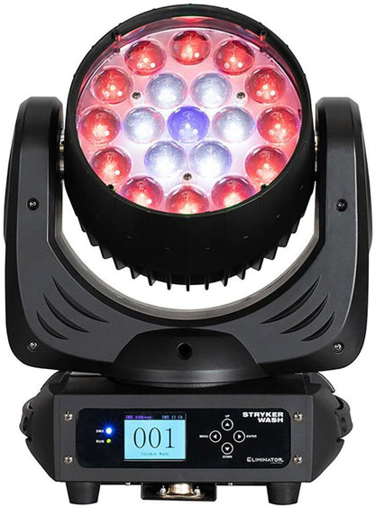 Eliminator STR100 Stryker Wash 12W RGBW, 4 in 1 LED Moving Head - PSSL ProSound and Stage Lighting