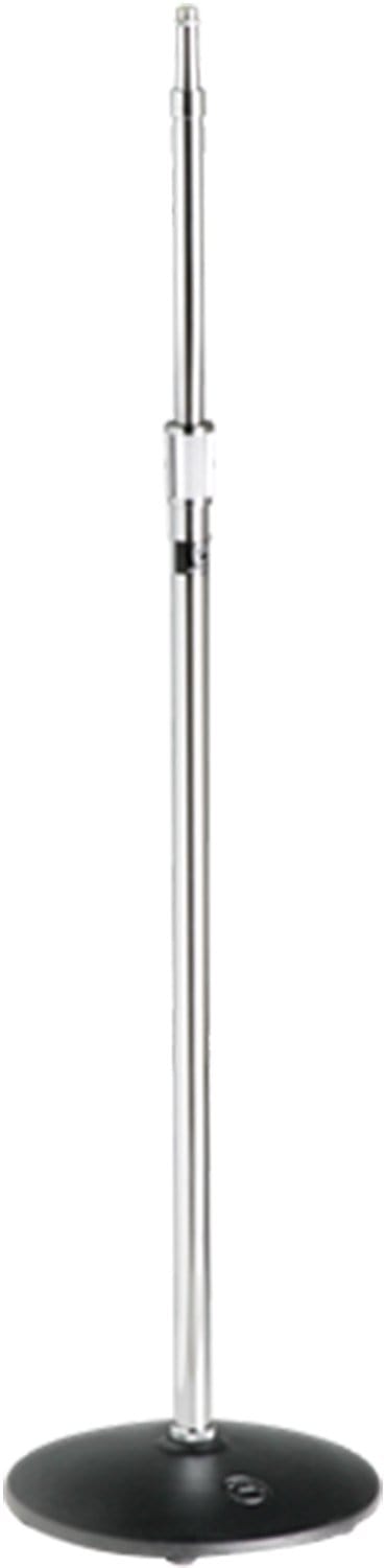 Atlas MS20A Mic Stand w/ Round Base Chrome - Solotech