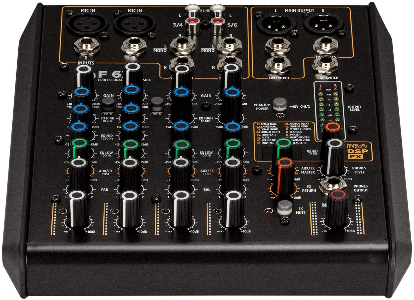 RCF F6-X 6-Channel Mixer w/ FX - ProSound and Stage Lighting