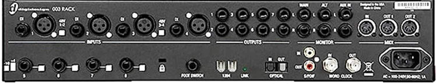 Digidesign 003 Rack Factory With Pro Tools LE - Solotech