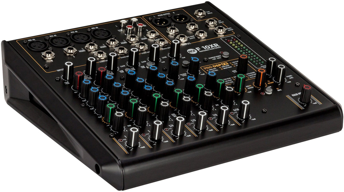 RCF F10-XR 10 Channel Mixer w/ FX and Recording - ProSound and Stage Lighting