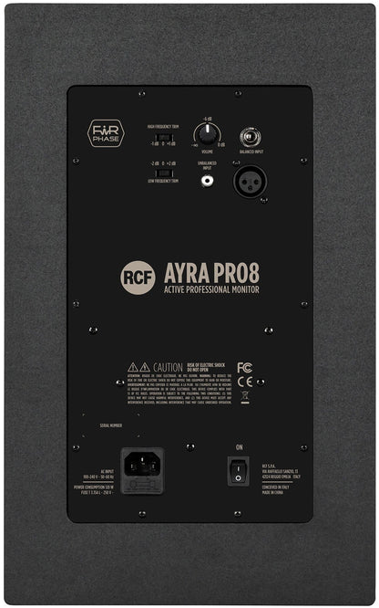 RCF AYRA PRO8 Active 8"" Studio Monitor - PSSL ProSound and Stage Lighting