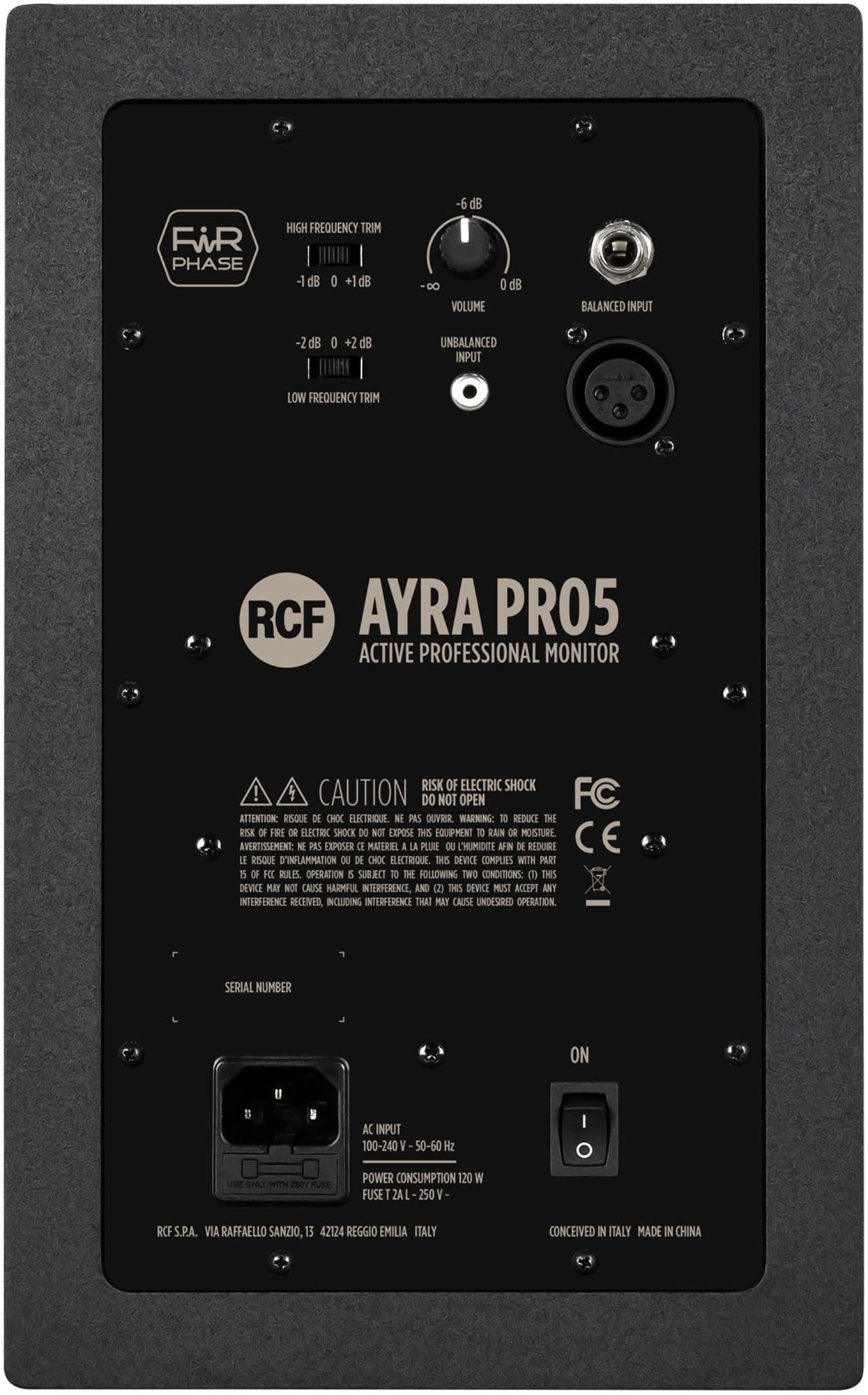 RCF AYRA PRO5 Active 5"" Studio Monitor - PSSL ProSound and Stage Lighting