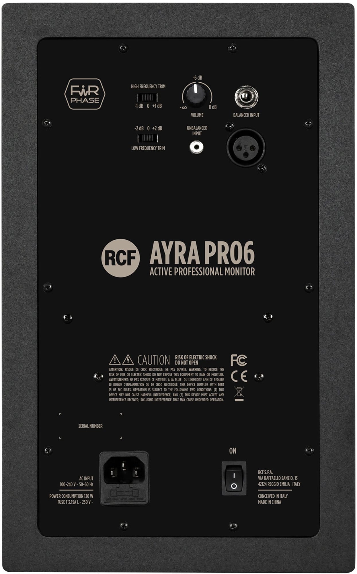 RCF AYRA PRO6 Active 6"" Studio Monitor - PSSL ProSound and Stage Lighting