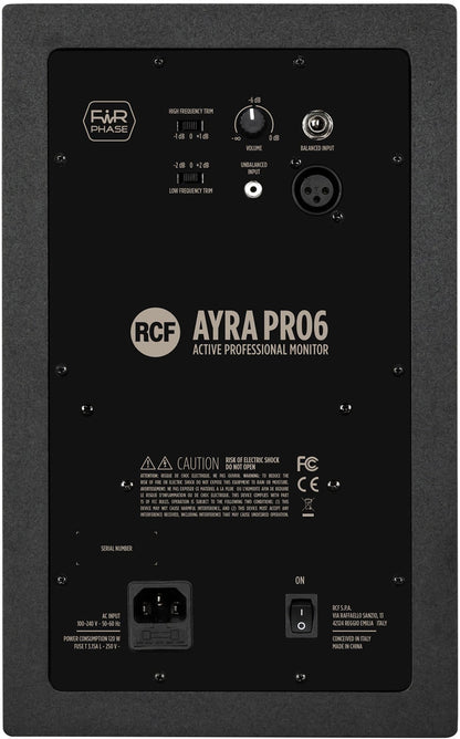 RCF AYRA PRO6 Active 6"" Studio Monitor - PSSL ProSound and Stage Lighting