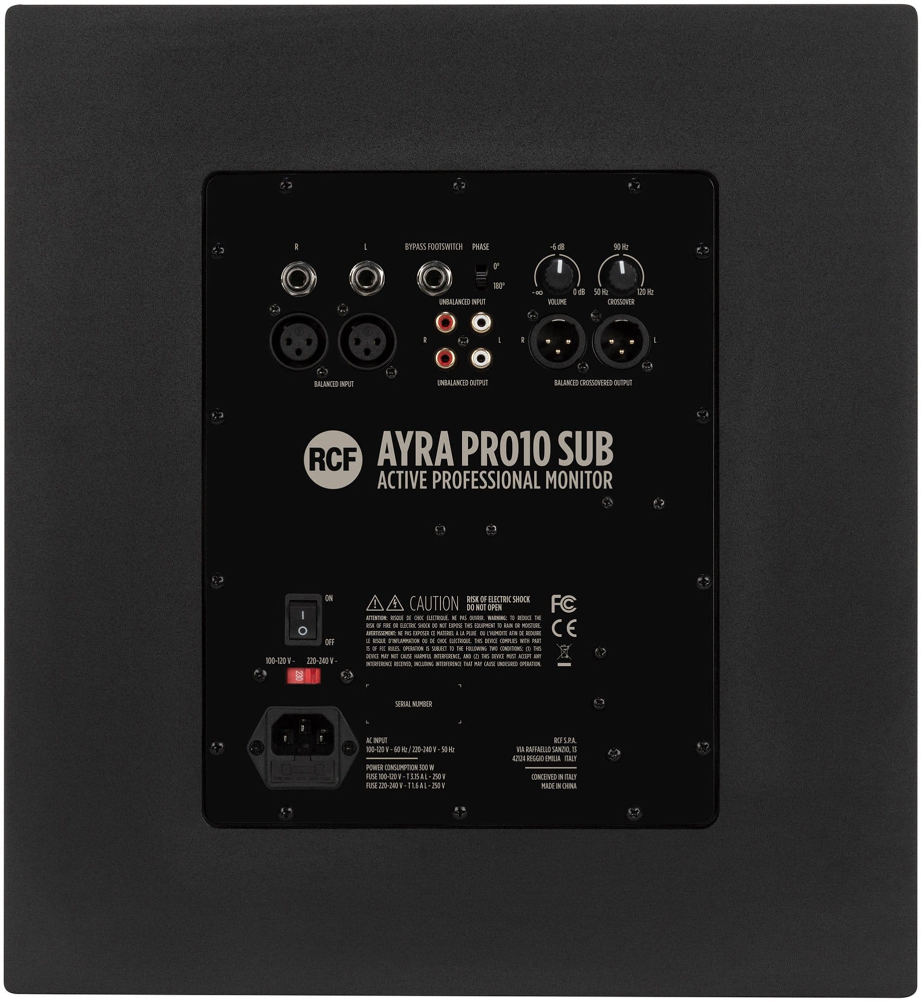 RCF AYRA PRO10 SUB Active 10"" Subwoofer - PSSL ProSound and Stage Lighting