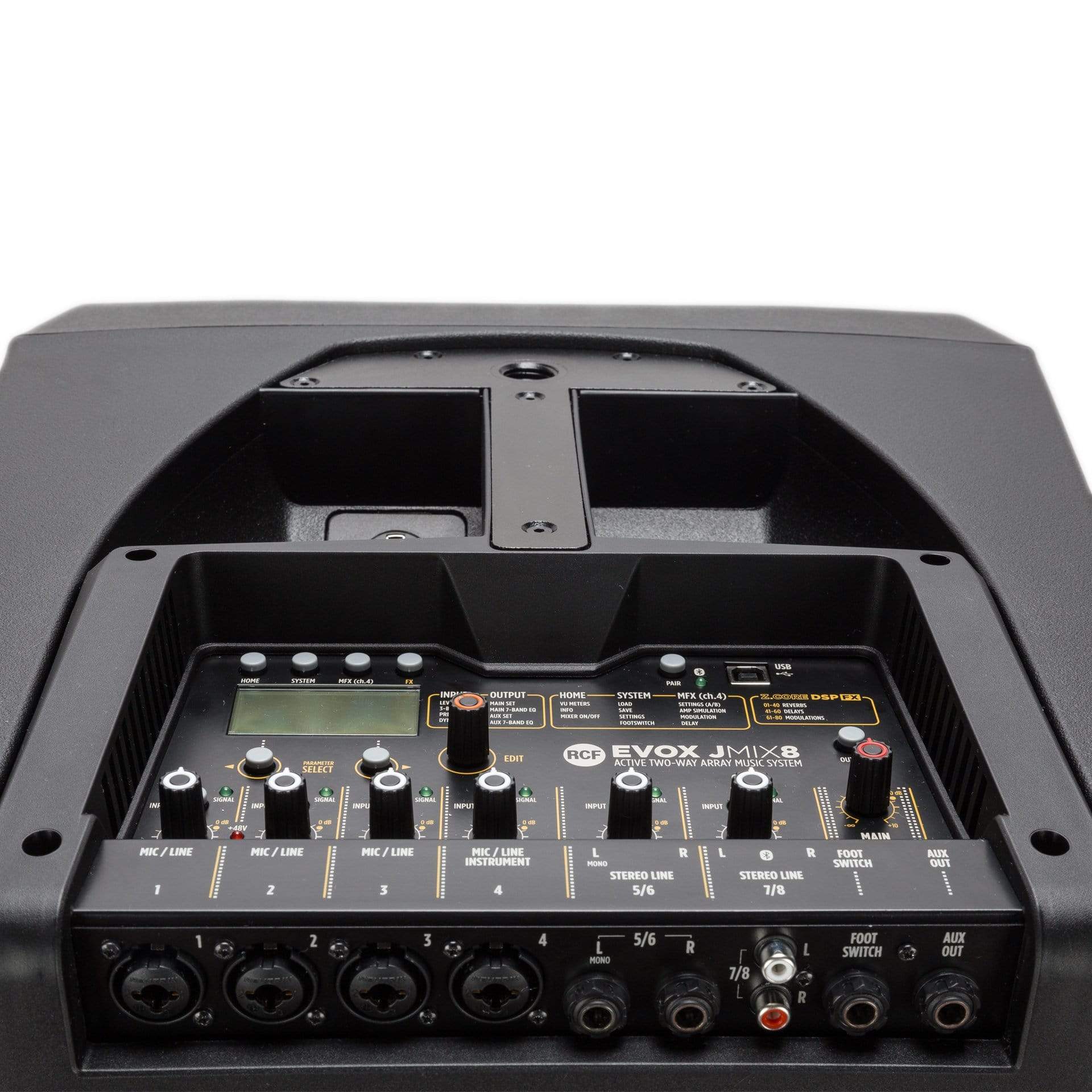 RCF Evox JMix 8 Powered 2-Way Portable Array Speaker with Built-In