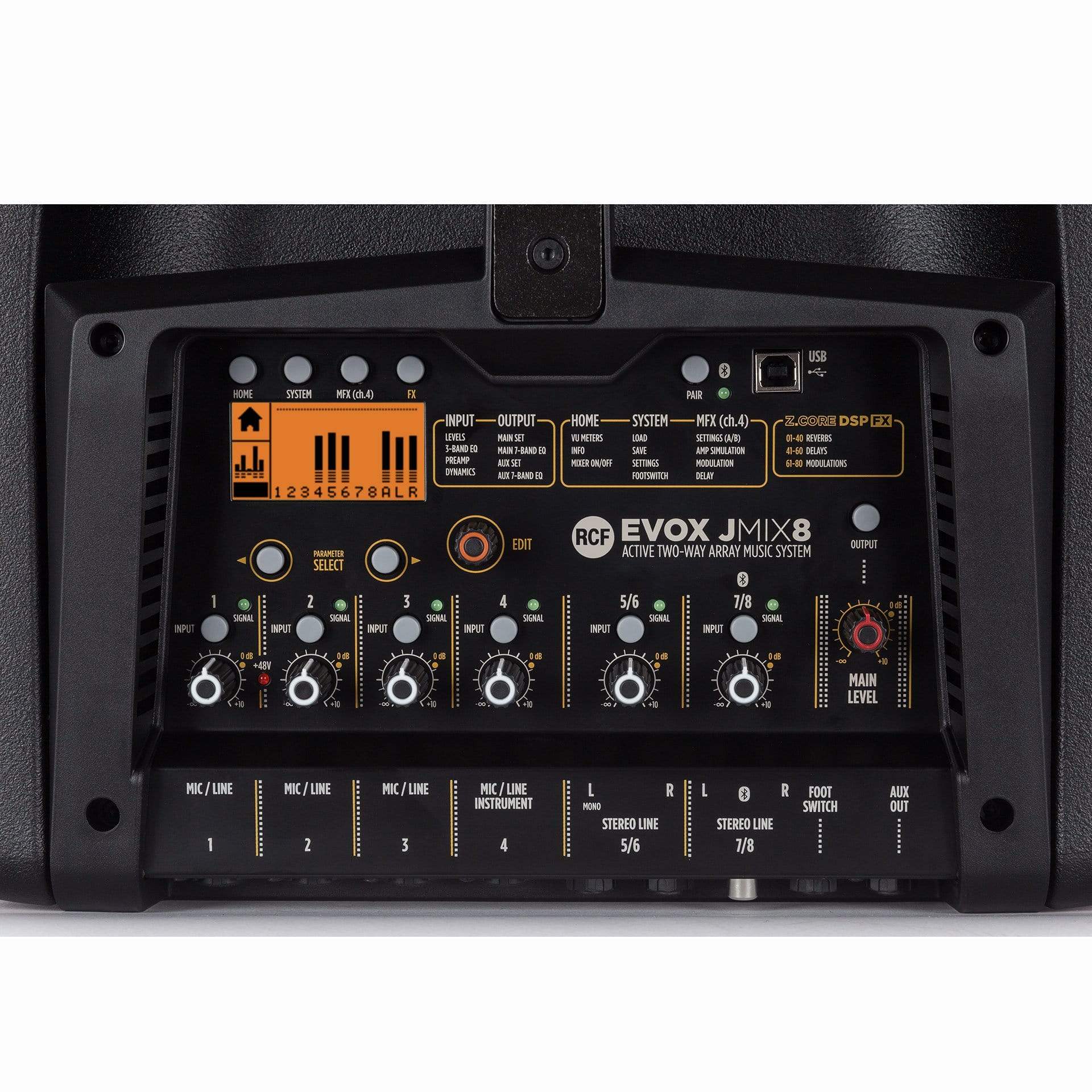 CDJ MIXER SPEAKERセット RCF Evox JMix 8 Powered 2-Way Portable Array Speaker with Built-In